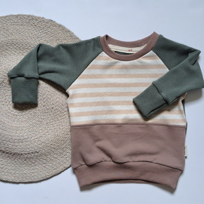 Chandail Raglan avec couleurs automnales