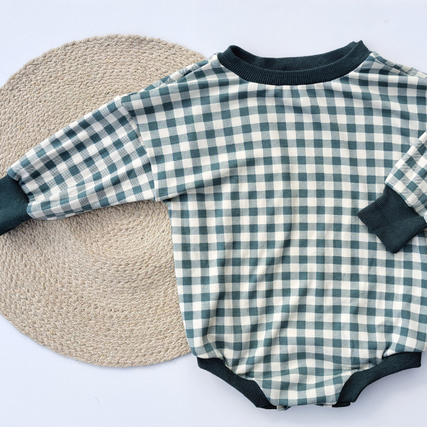Pull Cache-Couche Vert Gingham
