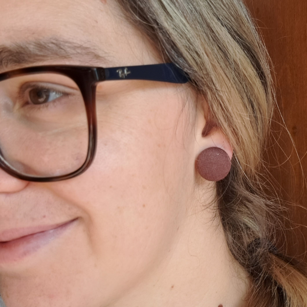 Boucles d'oreilles boutons - Raisin
