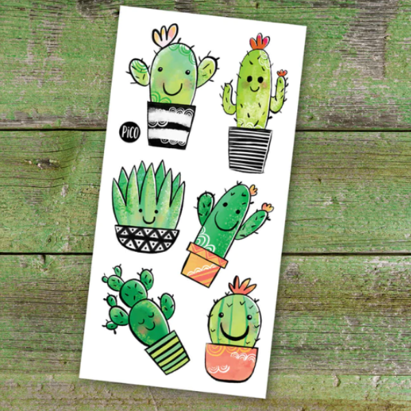 Tatouages temporaires - Cactus Coquins