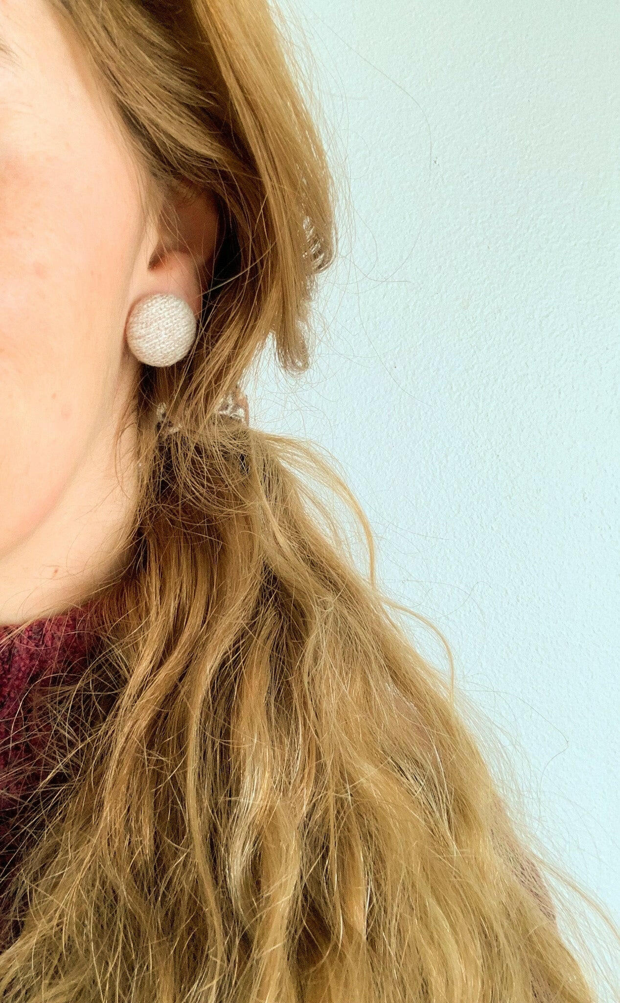 modèle boucles d'oreilles bouton