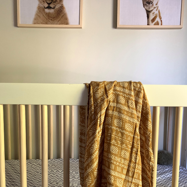 Mousseline pour bébé de bambou et coton Aztèque