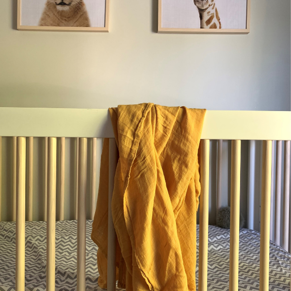 Mousseline pour bébé de bambou et coton - Miel