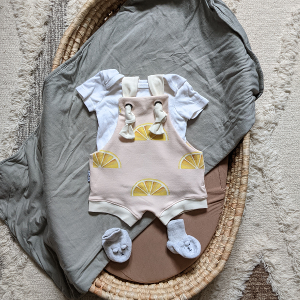 Romper Short évolutif - Limonade Rose