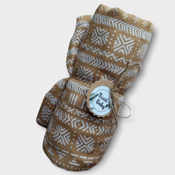 Mousseline pour bébé de bambou et coton Aztèque
