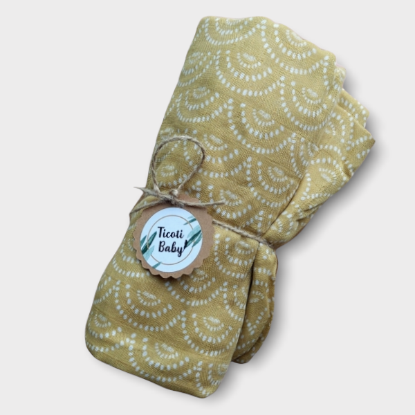 Mousseline pour bébé de bambou et coton Sunny