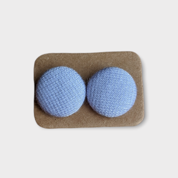 Petites boucles d'oreilles boutons - Lavande