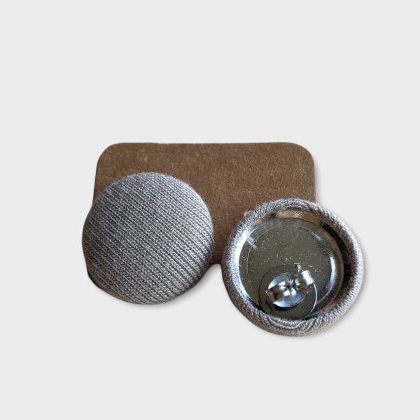 Boucles d'oreilles boutons - Sable