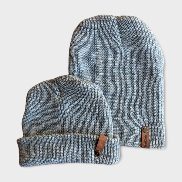 Tuque Beanie Gris pâle - Bébé/Enfant & Ado/Adulte