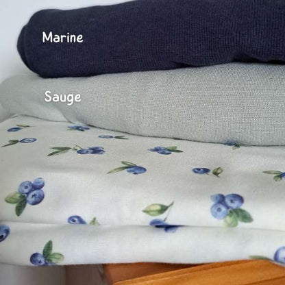 Barboteuse été avec joli motifs de bleuets