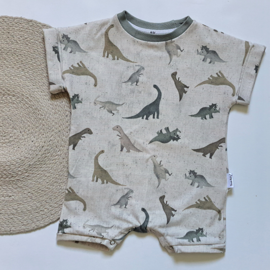 Barboteuse Dinosaures Bébé Été vêtement de coton