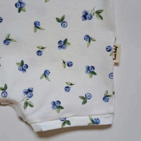 Barboteuse été avec joli motifs de bleuets