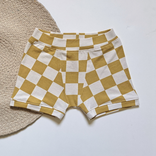 Boxer Confort - Checkers Curry - 3T