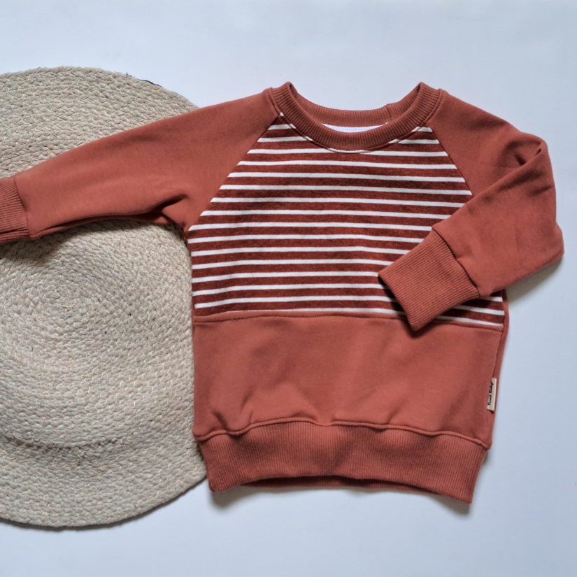 Chandail Raglan Rouille en Bambou