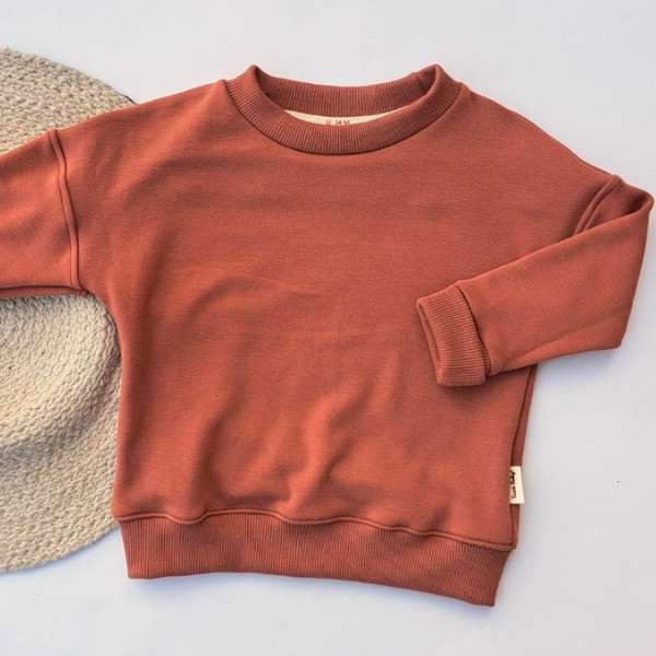 Chandail à manches longues amples et ultra doux fait de rayonne de bambou