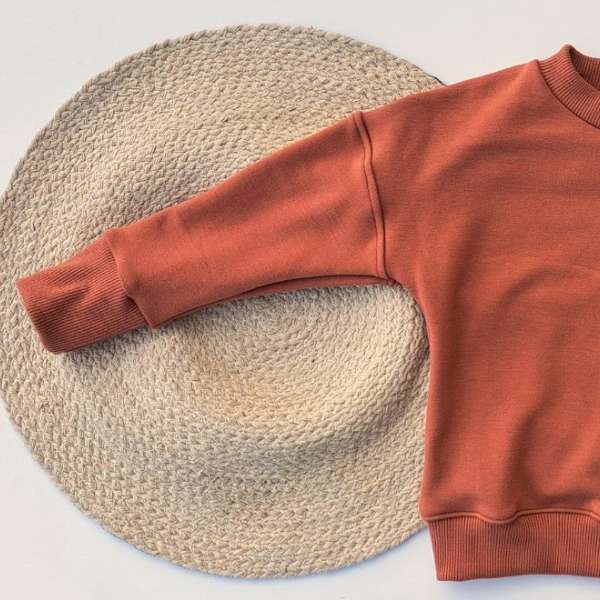 Chandail à manches longues pour enfant, ample avec manches ajustables