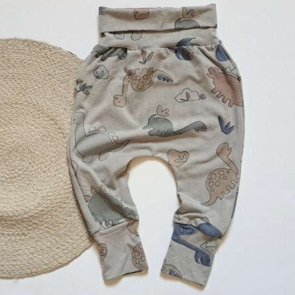 Pantalons évolutifs avec des motifs de dinosaures en rayonne de bambou
