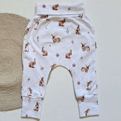 Pantalon évolutif pour fille avec des lapins