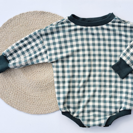 Pull Cache-Couche Vert Gingham