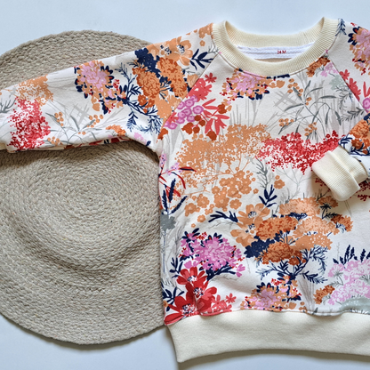 Chandail Raglan Fleurs des Champs