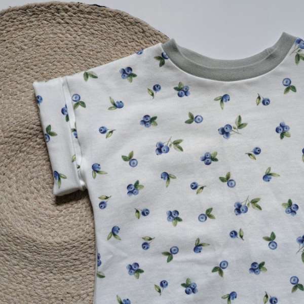 Barboteuse été avec joli motifs de bleuets