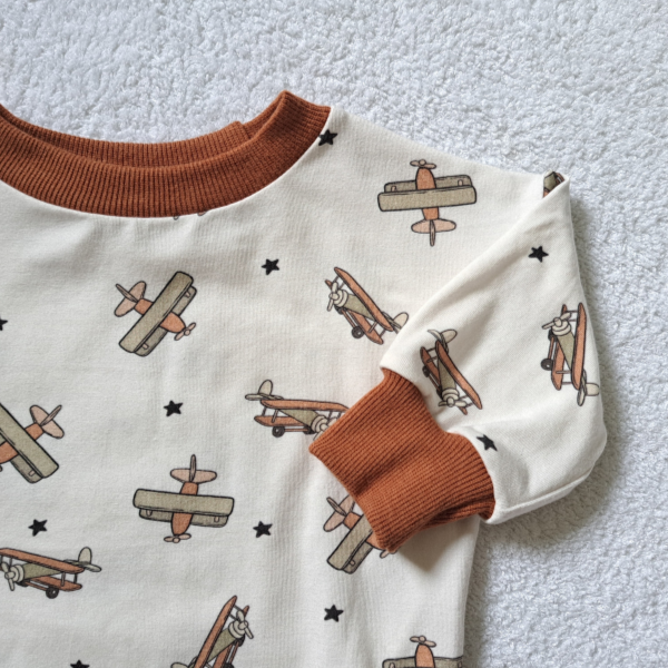 pull cache-couche avions bebe