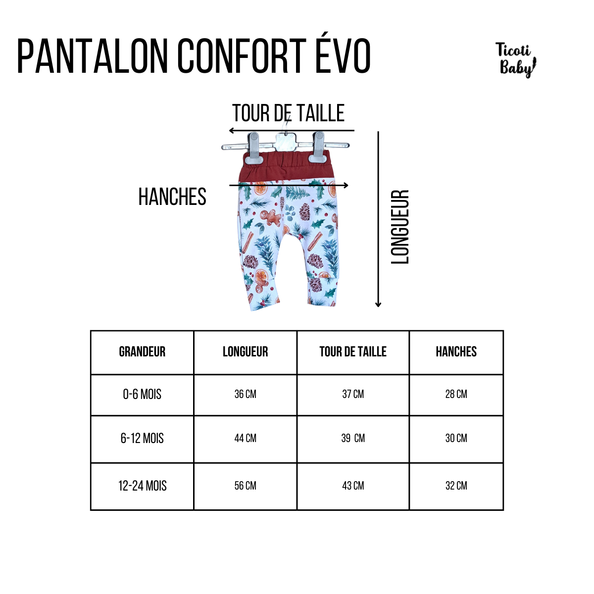 Pantalon évolutif Confort - Bouledogue Français - 0-6 mois